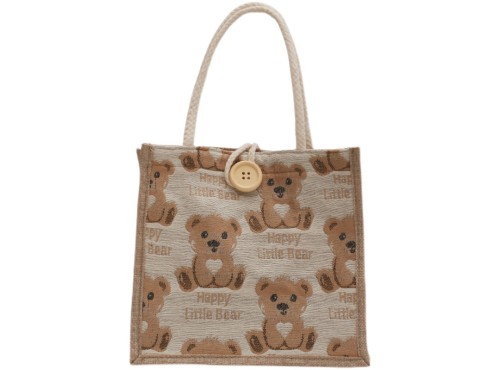 Linen tote bag women...